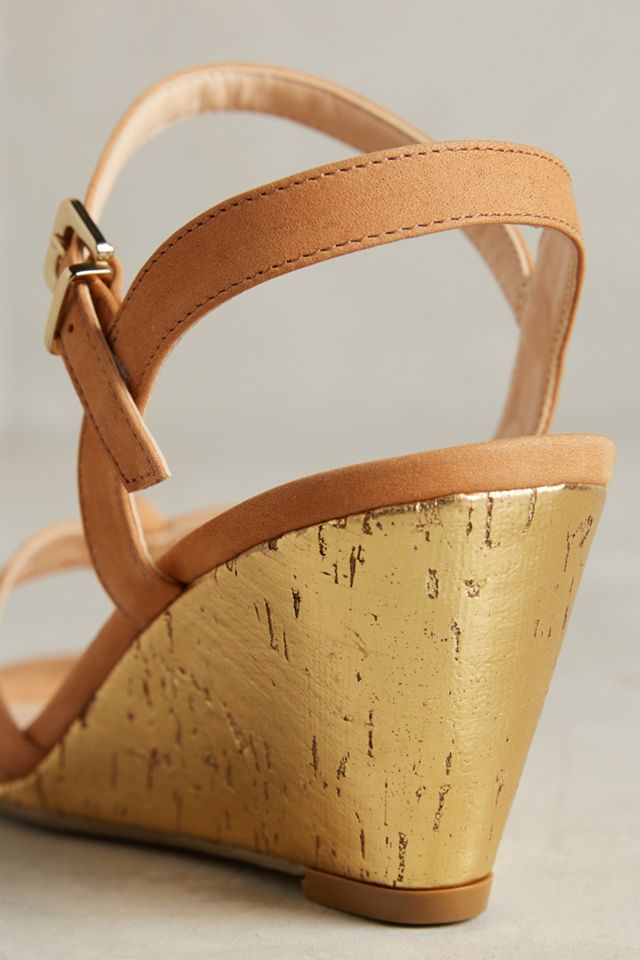 Vicenza Gold Cork Wedges #3
