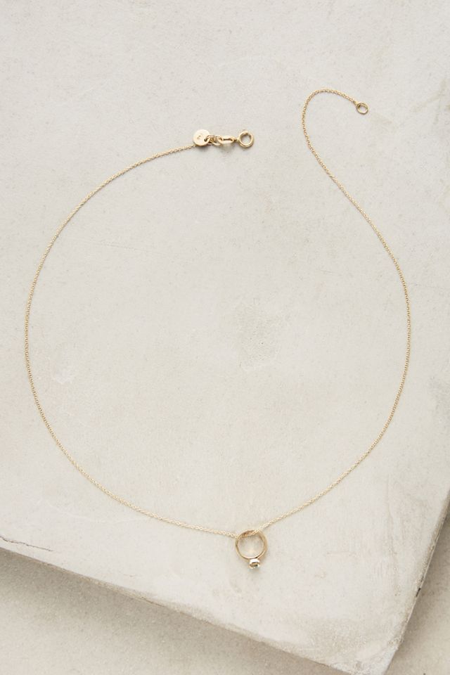 Birthstone Ring Choker #1