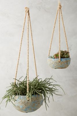 Handpainted Hanging Planter