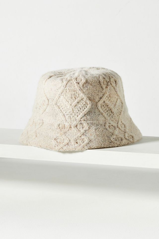 Textured Straw Bucket Hat by San Diego Hat Co. in Beige, Women's at Anthropologie