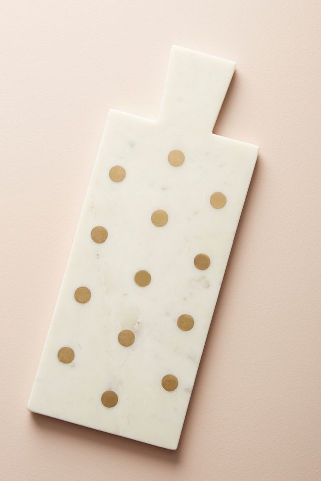 Dotted Brass Inlay Cheese Board #1