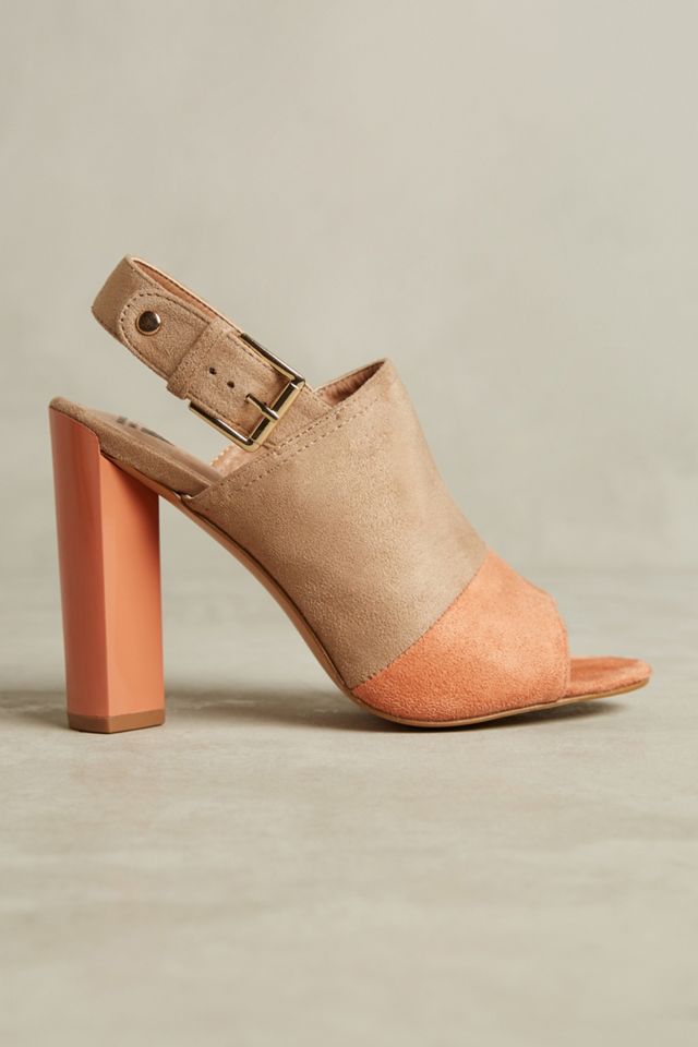 Vanessa Wu Suede Slingback Heels #1
