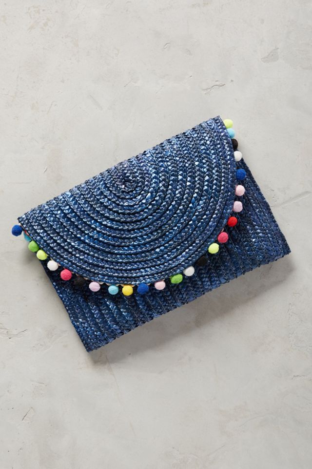 Shiraleah Pommed Straw Clutch