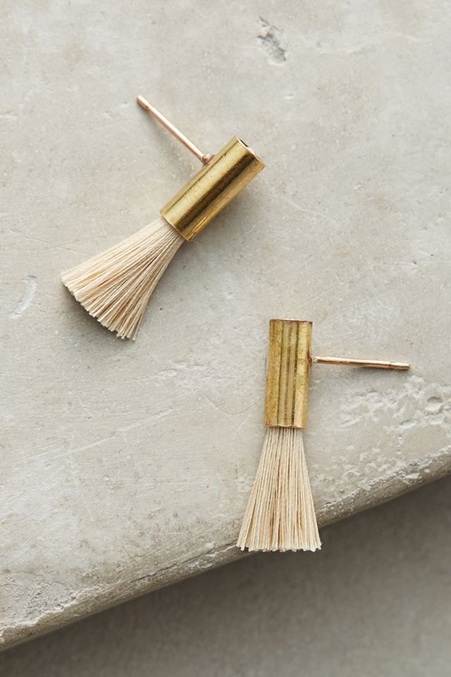 Falling Star Tassel Drop Earrings