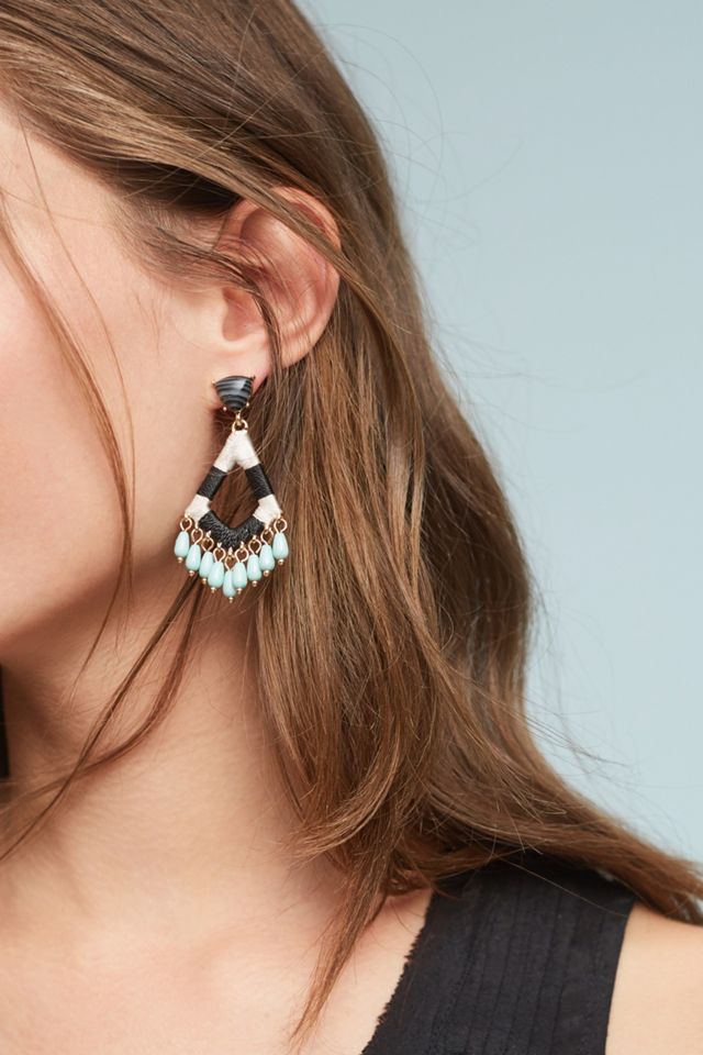 Aquarius Beaded Drop Earrings #2