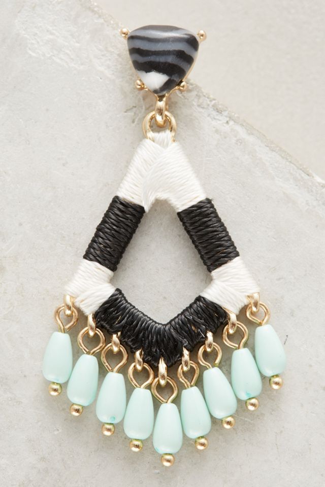 Aquarius Beaded Drop Earrings #1