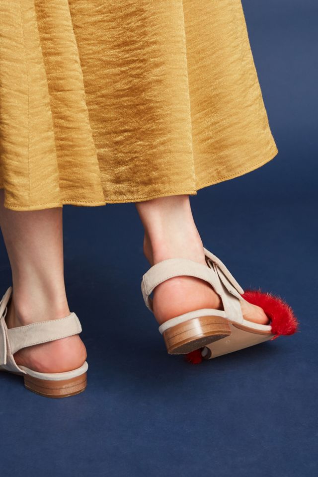 Silent D Faux Fur Sandals #4