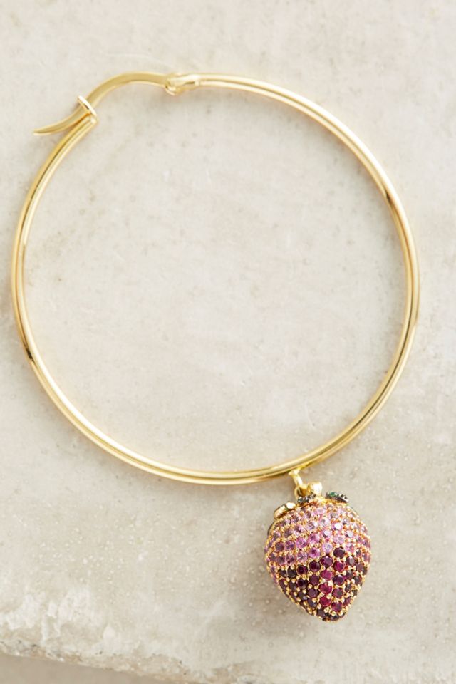 Strawberry Hoop Earrings #1