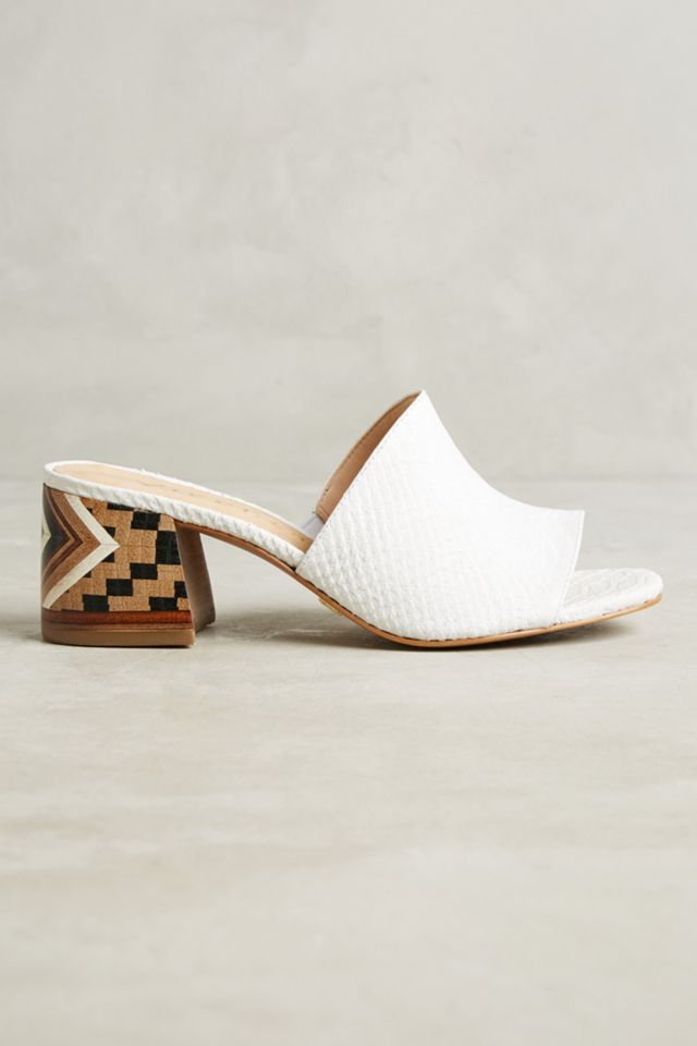 Vicenza Embossed Leather Mule Sandals #1