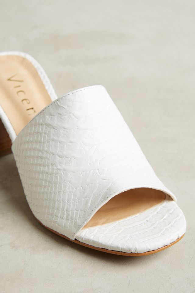 Vicenza Embossed Leather Mule Sandals #3