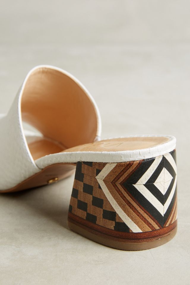 Vicenza Embossed Leather Mule Sandals #4