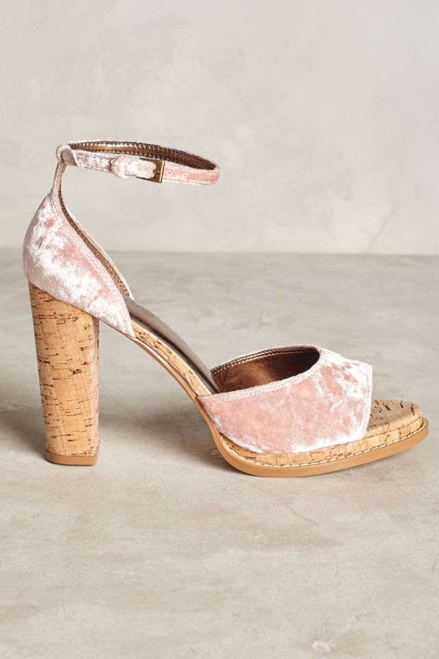 Farylrobin Velvet Pluto Heeled Sandals #1