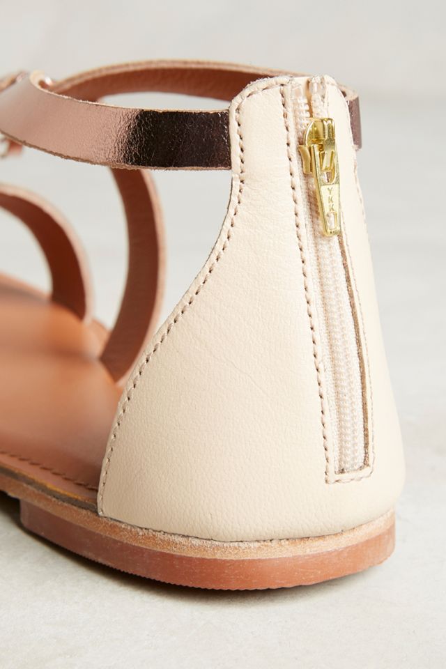 Jasper & Jeera Rose Gold Tassel Sandals #4