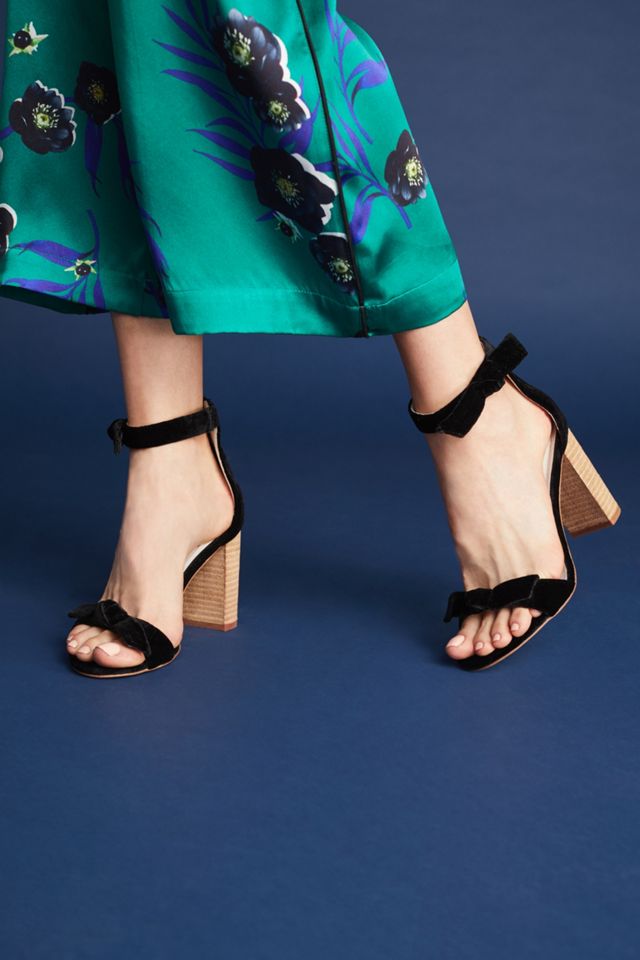 Jeffrey Campbell Velvet Heeled Sandals #1