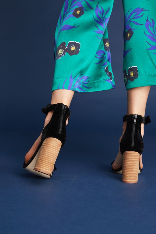 Jeffrey Campbell Velvet Heeled Sandals #2