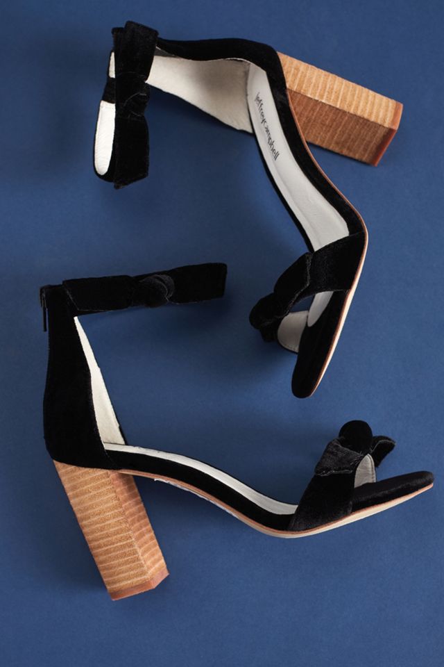 Jeffrey Campbell Velvet Heeled Sandals #4