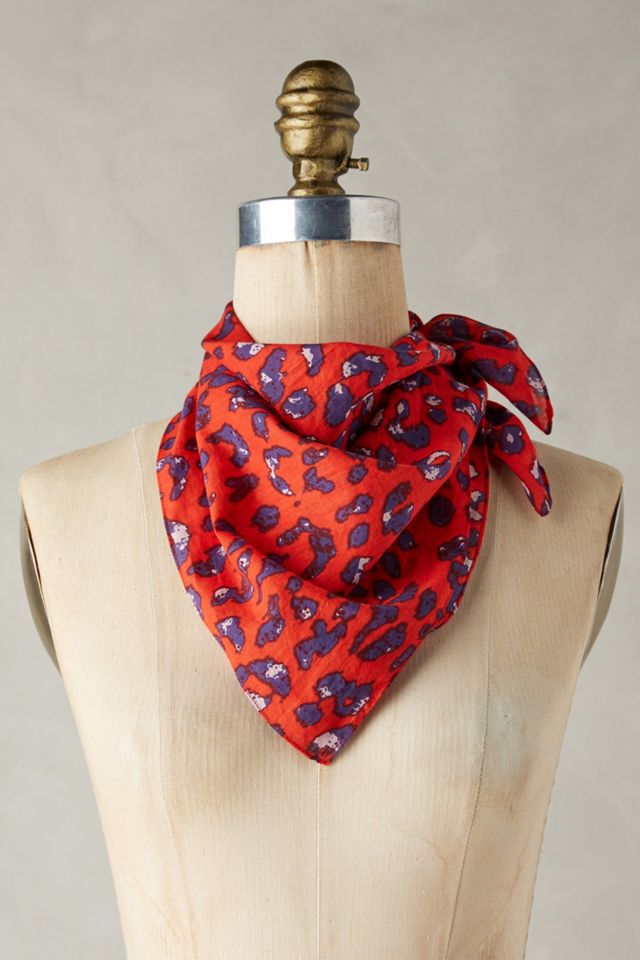 Scarlet Animal Print Bandana