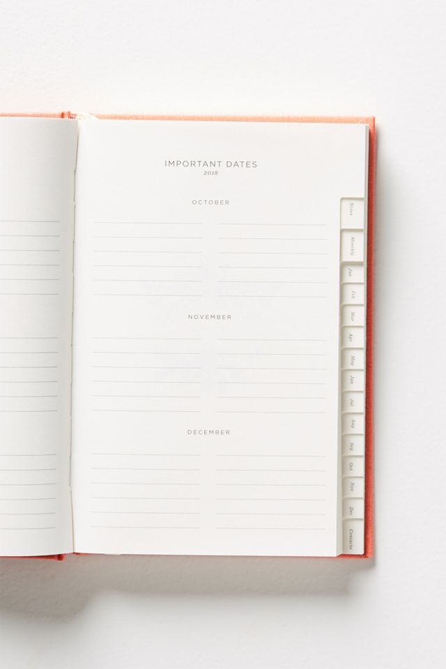 Coral Cloth 2018 Planner #1