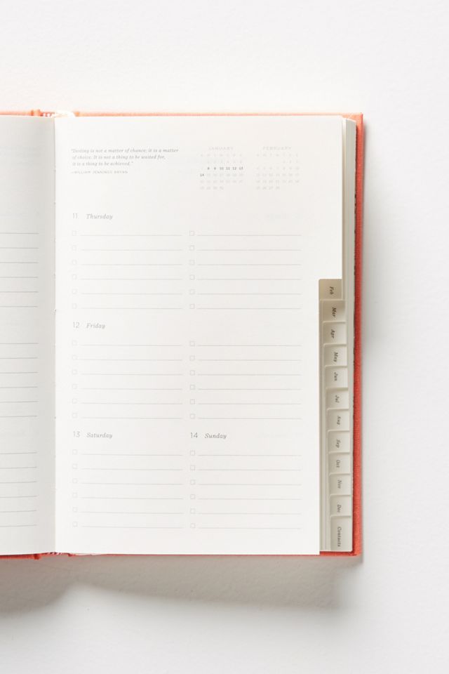 Coral Cloth 2018 Planner #2