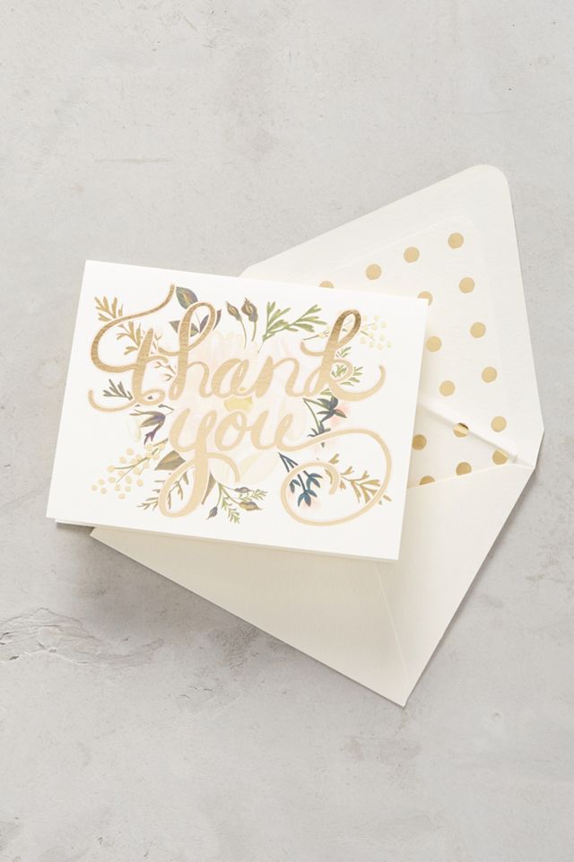 Scripted Thank You Card Anthropologie
