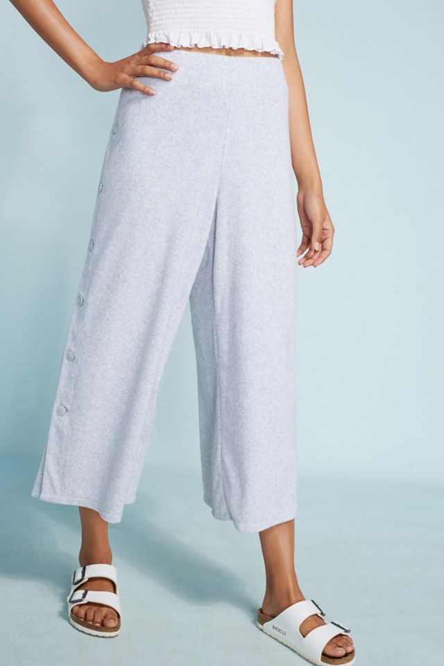 Side-Buttoned Soft Pants #1