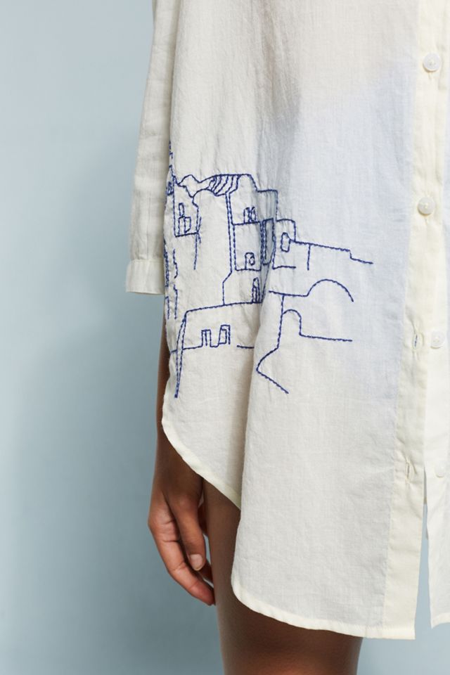 Embroidered Beach Shirt #3