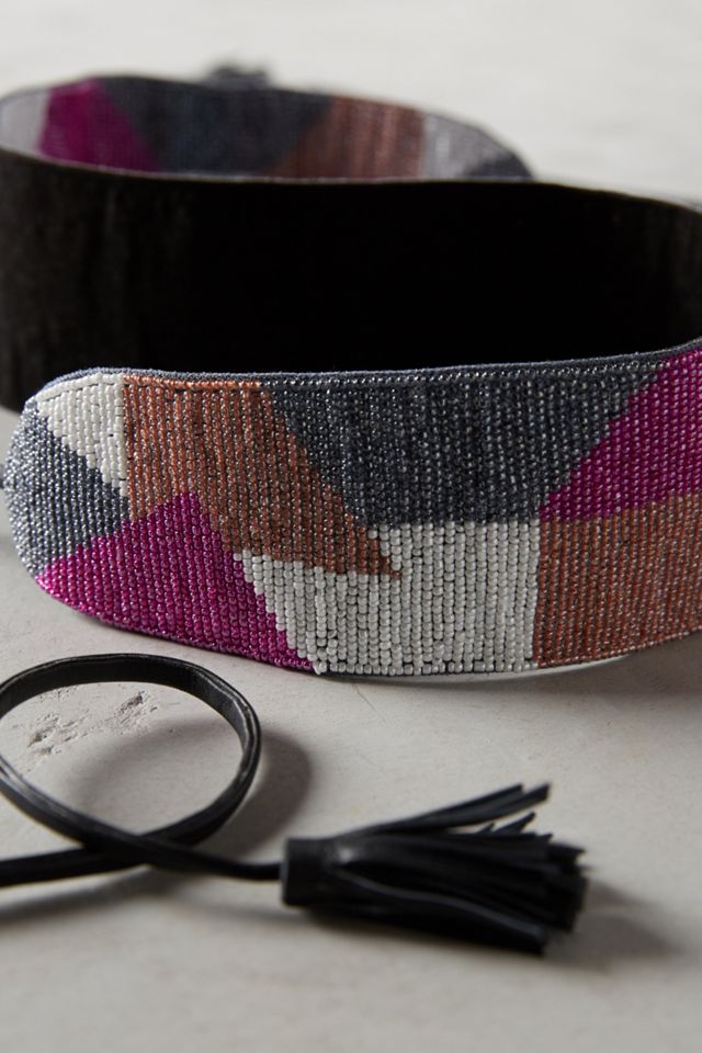 Geo Beaded Belt #1