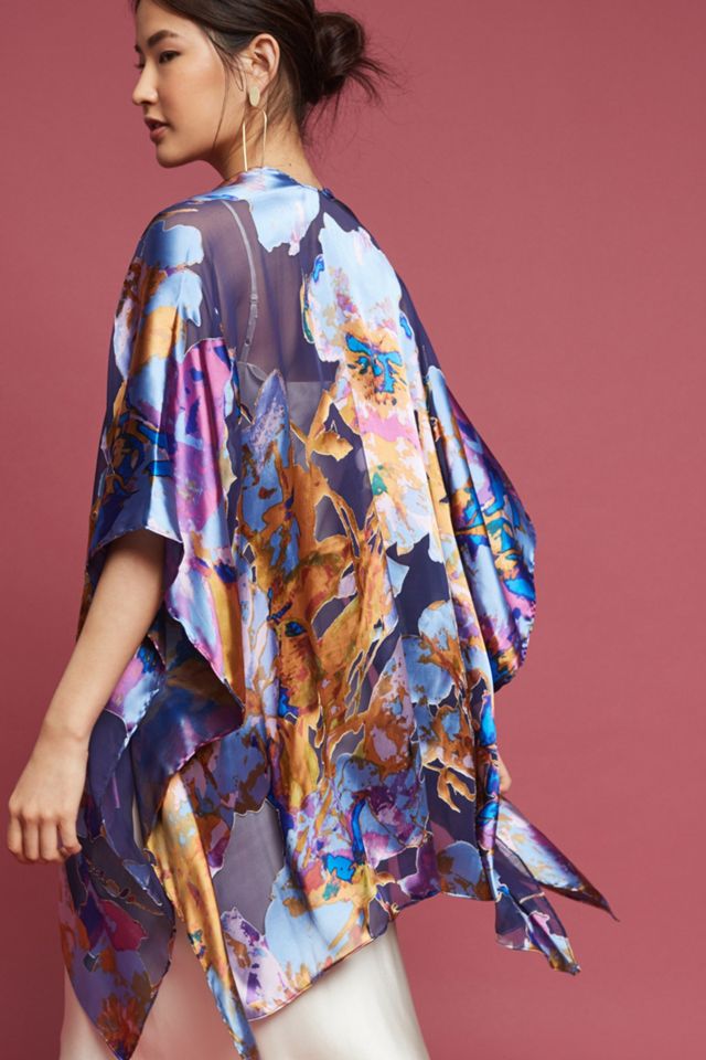 Violet Skies Kimono aus Seide, lila #3