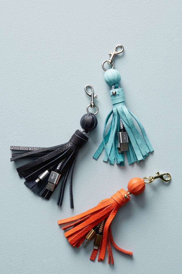 Tasseled iPhone USB Cord #1