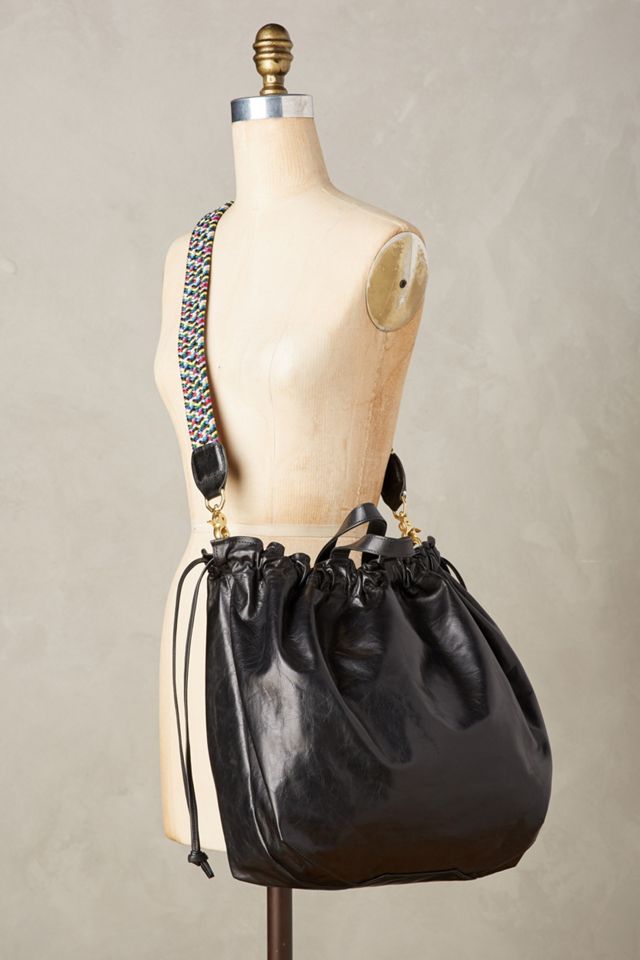 Clare V. Leather Supreme Drawstring Tote Bag #3