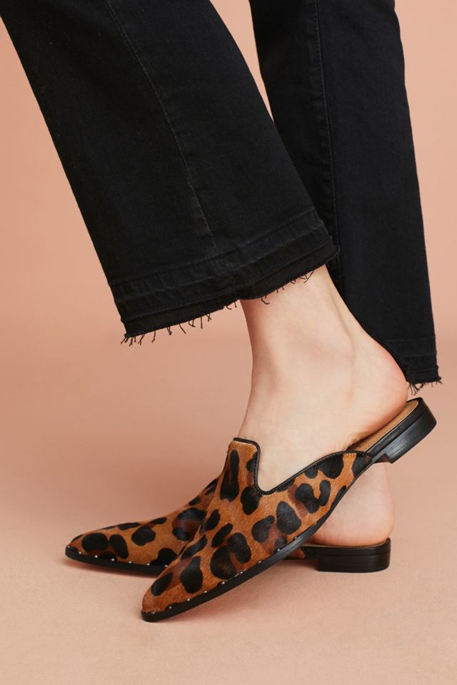 Schutz Leopard Studded Slides #2
