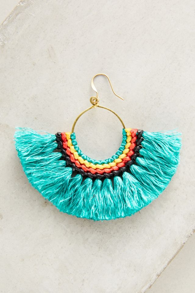 Josephina Tassel Hoop Earrings #1
