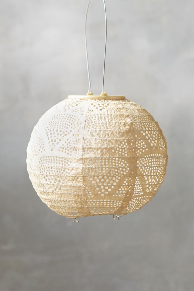 Floral Lace Battery Lantern, Oval - Terrain