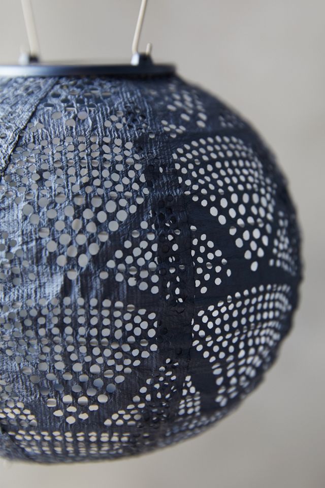Geometric Lace Solar Lantern, Small #1