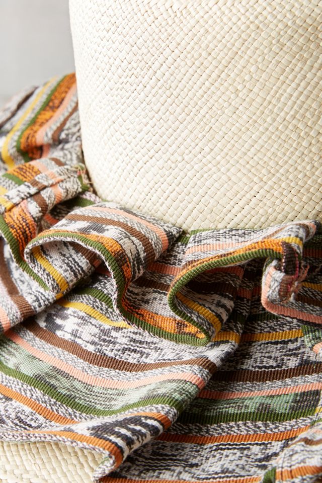Long Pleat Canna Straw Hat #2