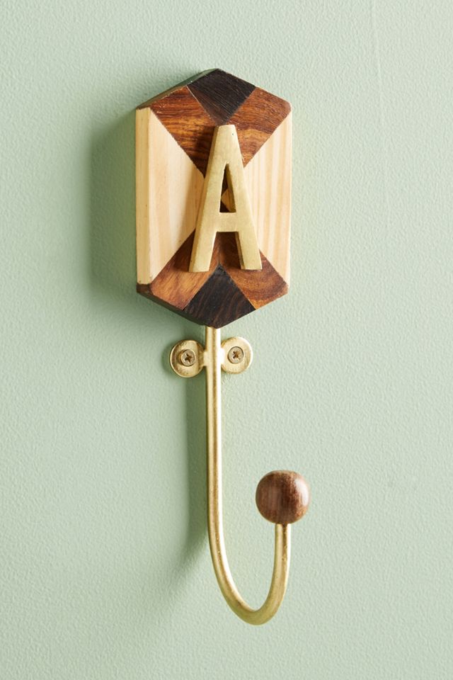Marquetry Monogram Hook #2