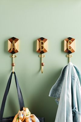 Marquetry Monogram Hook