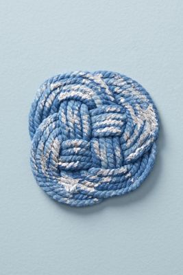 Tufted Indigo Coaster