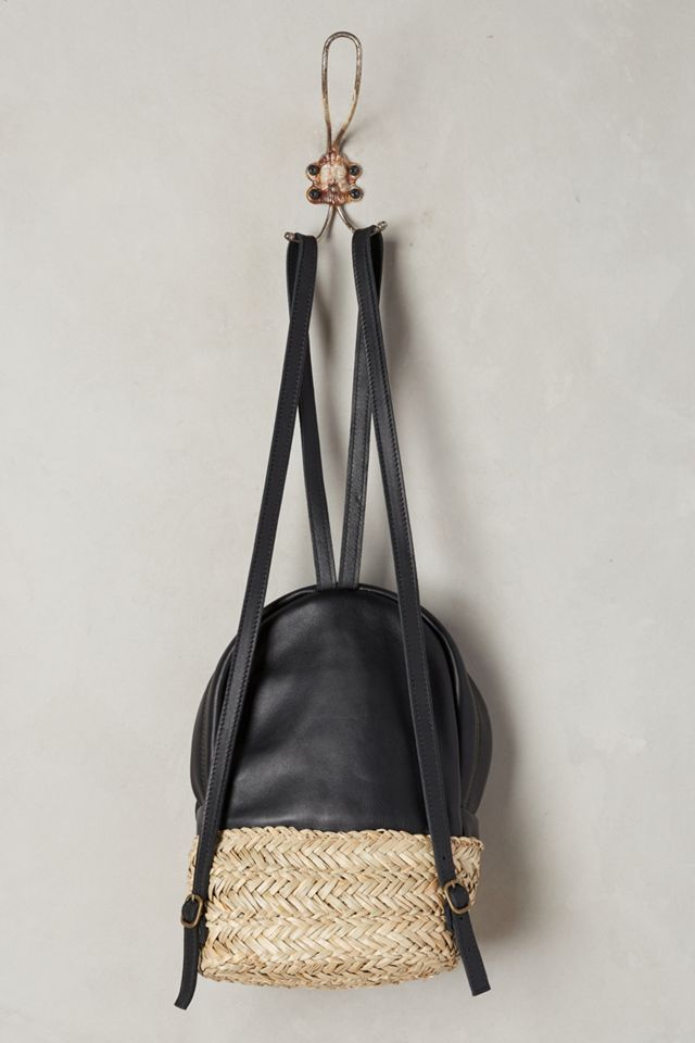 Aviva Raffia Backpack #1
