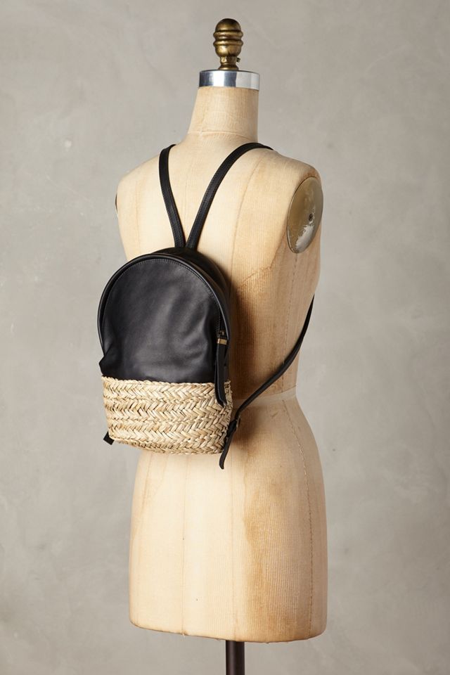 Aviva Raffia Backpack #3