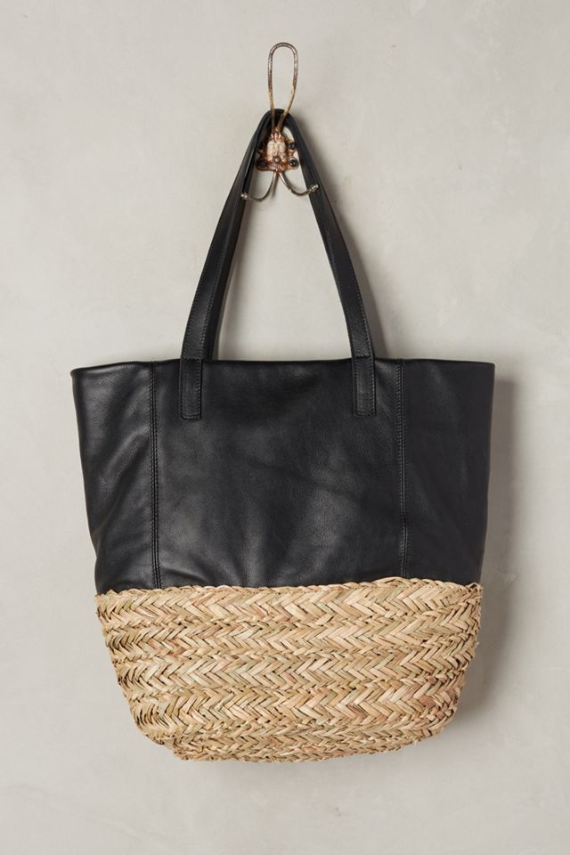 Aviva Raffia Tote Bag #1