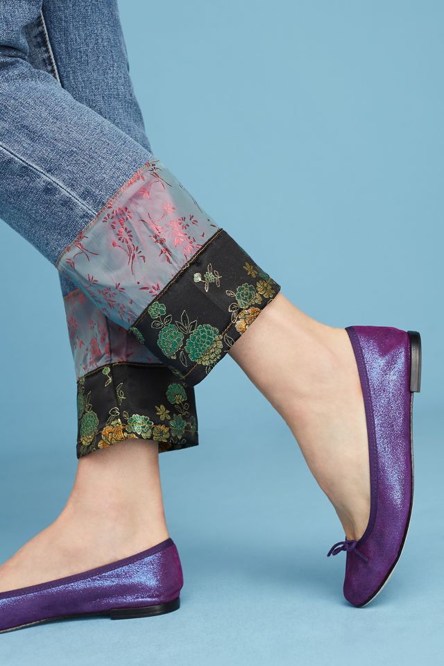 Plum store colored flats