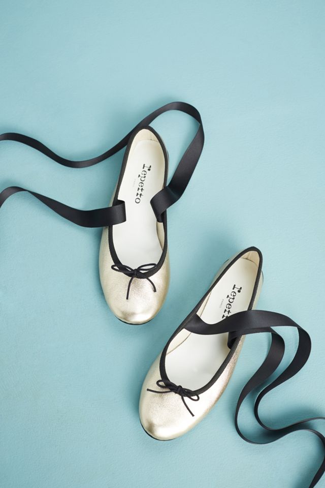 Repetto Gold Ballerina Flats #1