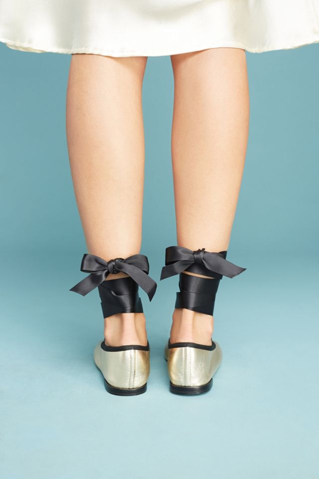 Repetto Gold Ballerina Flats #3