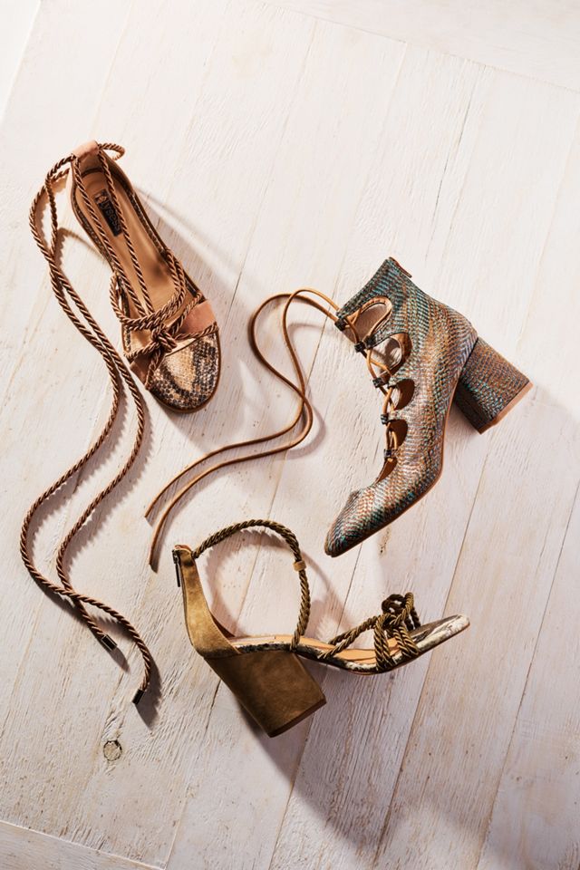 Elysess Rope Lace-Up Heeled Sandals #5