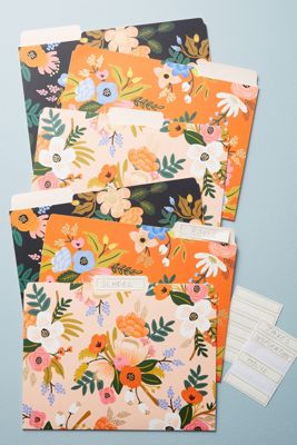 Rifle Paper Co. Penned Posies File Folder Set