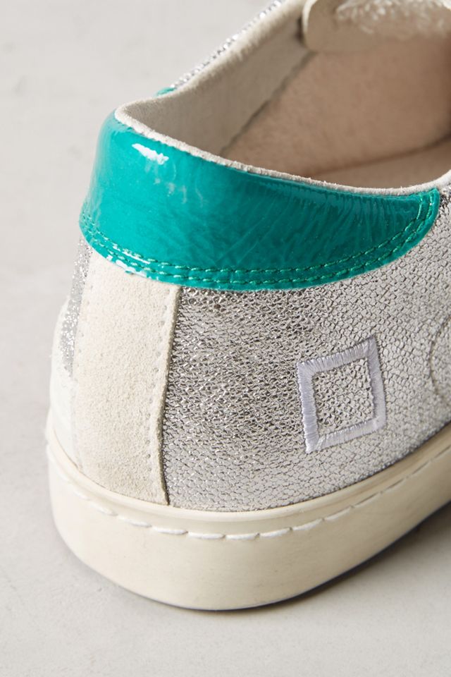 D.A.T.E. Hill Low Silver Laminated Sneakers #4