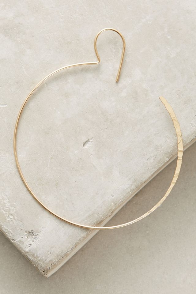 Fishhook Hoop Earrings #1
