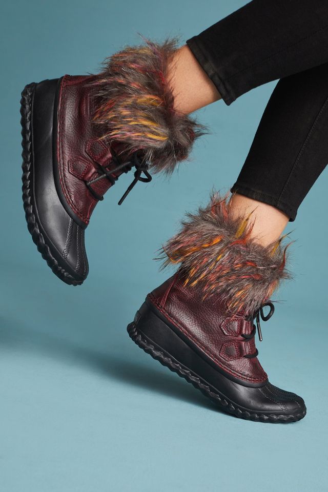 Sorel out n about fur hot sale lux boot