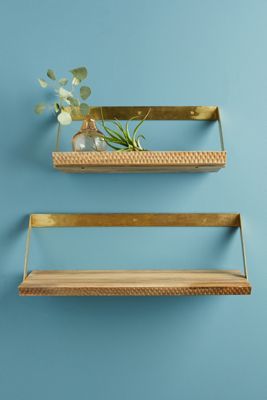 Beveled Wood Shelf